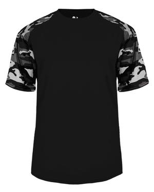 Camo Sport Camiseta Juvenil Youth Badger Sport M Negro/blanc