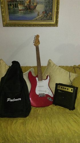 Guitarra Electrica Con Amplificador Y Forro