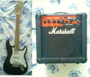 Guitarra Electrica D´andre+amplificador Marshall+forro
