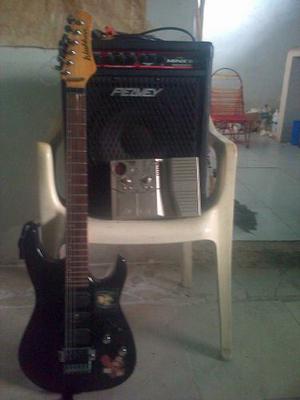 Guitarra Washburn, Amolificador De Bajo Y Pedalera.