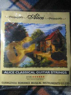 Juego De Cuerdas Para Guitarra Acústica Marca Alice