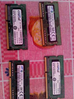 10 Memorias Ram De 2 Gigas Ddr3 Para Lapton