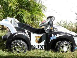 Carro Electrico De Policia Para Niño -sin Bateria