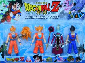 Figuras Dragon Ball Z Set 4 Muñecos Goku Vegeta Juguete