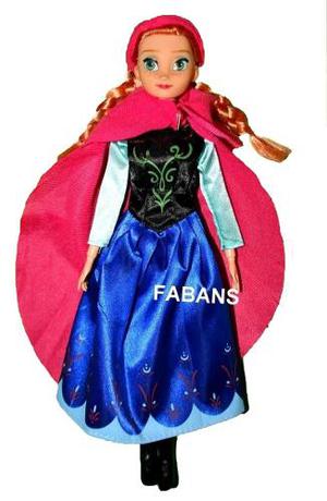 Muñeca Frozen Anna 30cm Articulada Juguetes Niña Barbie