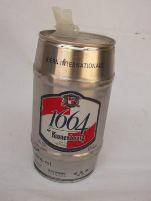 Antigua Lata De Colección Barril De Cerveza 1 Litro