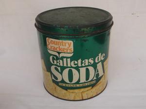 Antigua Lata De Colección Galletas De Soda