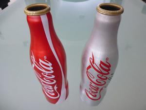 Botellas De Coca Cola En Aluminio Vacías Coleciónables.