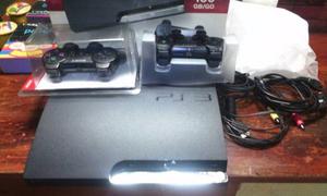 Playstation 3 Slim Ps Gb 2 Controles Juegos Chipeado