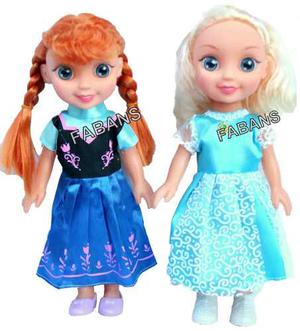 Muñecas Frozen Elsa Anna Canta Musica 26cm Juguetes Niña