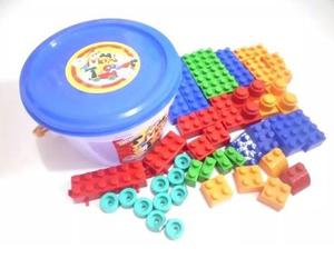 Tobo De Legos 56 Piezas Grandes Maxi Tacos Niños