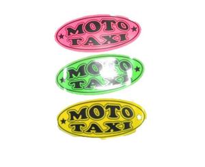 Aviso Moto Taxi Ovalado Colores
