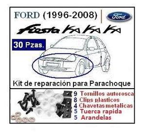 Clips Ganchos Para Reparar Parachoque Delantero Ford Ka.