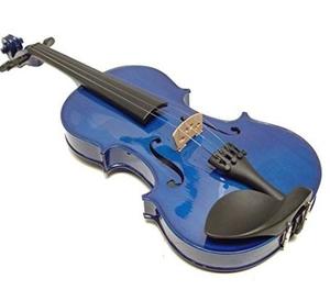 Violín De 1/4 Madera,color Azul