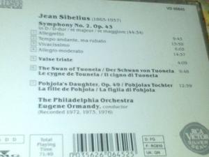 Jean Sibelius - Sibelius: Sinfonía No.2.opus 43.en C D