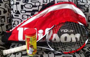 Kit De Tennis Wilson Tour (bolso-raqueta-pelotas)