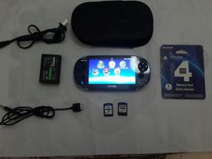 Psvita Original 2 Juegos 4gb Forro Cargador