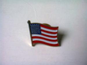Botón Pin Prendedor Bandera Norteamericana