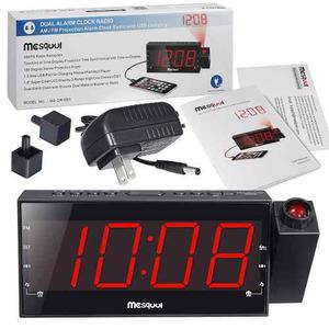 Radio Fm/am Reloj Alarma Proyector De Hora Cargador Tlf Usb