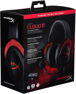 Audifono Headset Kingston Hyperx Cloud 2 Rojo Nuevo Sellado