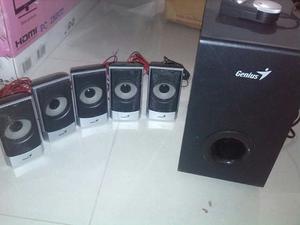 Cornetas Genius 5.1 Con Subwoofer (5 Cornetas)