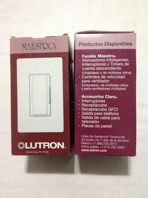 Interruptor Lutron Con Dimmer Incluido.