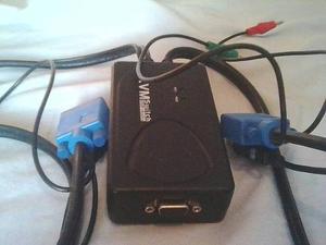 Adaptador Kvm De Dos Puertos Usb Y Audio