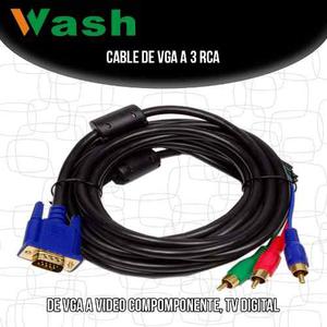 Cable Vga A 3rca Component
