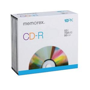 Cd - R (Memorex) (10pk) Precio Por Unidad
