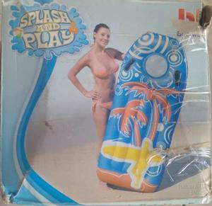 Colchoneta Y Aro Inflable Para La Playa Y La Piscina