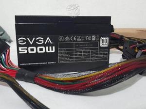 Fuente De Poder Evga 500w Certificada En Perfecto Estado