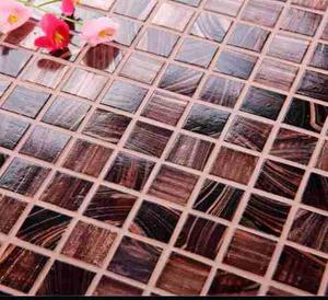 Mosaico Malla Decorativa De Vidrio Tonos Carey