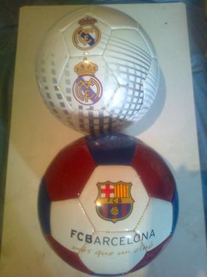 Balones De Futbol Nº 5,barcelona Y Real Madrid,fotos Reales