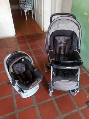 Coche Con Porta Bebé Marca Graco Urban Lite Como Nuevo