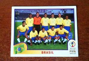 Cromo / Barajita Panini # 169 Equipo Brasil Korea Japon 