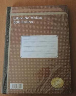 Libro De Actas 500 Folios