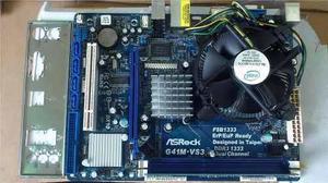 Tarjeta Madre Askor 775 Con Memoria Ram