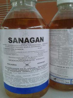 Amitraz Sanagan 1 Litro % Concentración Garrapaticida