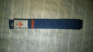 Cinturon Azul Raya Roja Artes Marciales