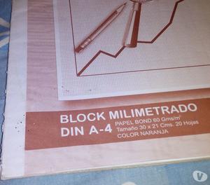BLOCK MILIMETRADO DIN A-4