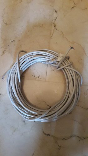 Cable Utp Cat 6 Para Redes Blanco 5 Mts