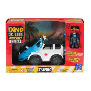 Carro Dino Construction Company Equipo De Rescate Turbo