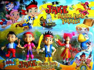 Juguetes Figuras Jake Y Los Piratas Izzy Garfio Set Niño