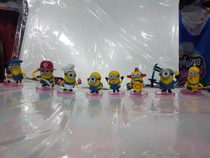 Muñecos Minions Set De 8 Personajes