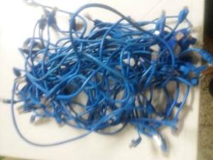 Patch Cord Azul Cat5e 30 Y 20cmts Cable Red Rj45