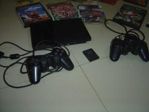 Playstation 2. En Buen Estado Dos Controles Y Memoria.