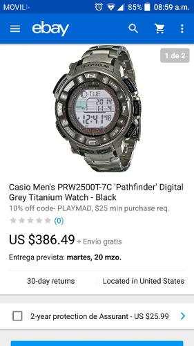 Reloj Casio Pathfinder Titanium Original