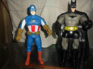 Figuras De Accion Capitán América Y Batman Grandes