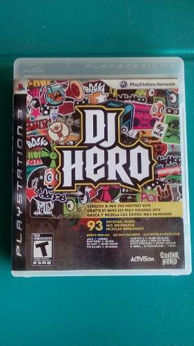 Juego Dj Hero + Tabla Dj. Playstation 3