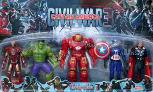 Juguete Vengadores Set 5 Avengers Hulk Bust Iron Man Capitan